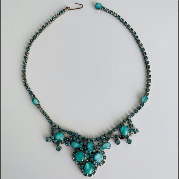 Vintage Jewelry - Vintage Statement Austrian Necklace